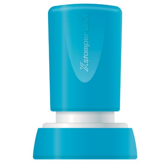 صورة ختم أتوماتيك ضاغط بالسيرلة دائري أحمر مقاس 20 مم موديل Q34XS