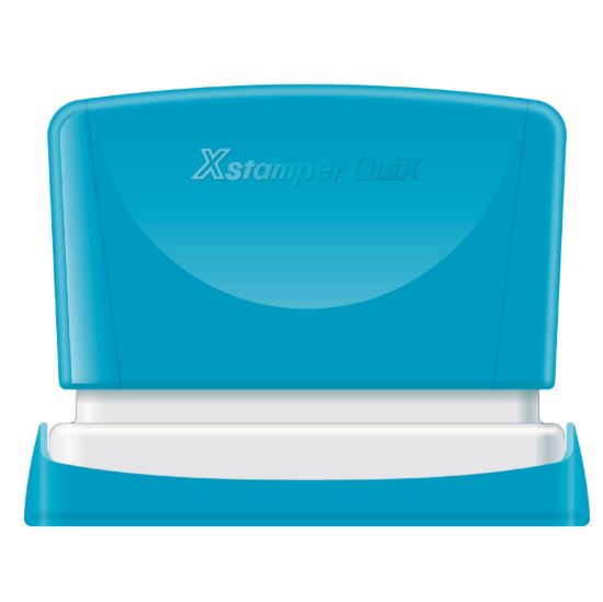 صورة ختم أتوماتيك ضاغط بالسيرلة أحمر 6 × 49 مم - Xstamper QuiX Q05-