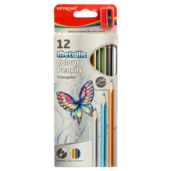 صورة ألوان خشب 12 لون ميتالك كي رود موديل KR971756