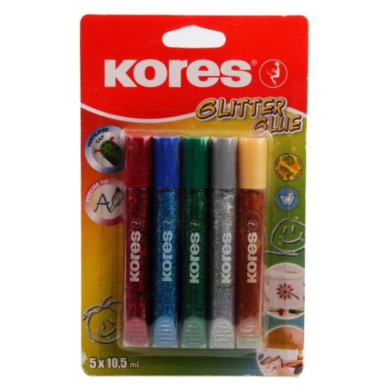 صورة طقم جليتر جلو سن معدن للتحديد 5 لون 10.5 مل كورس موديل 75000