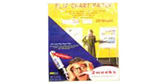 صورة ورق فليب شارت مسطر 80 جرام 20 ورقة 70 × 100 سم سيمبا