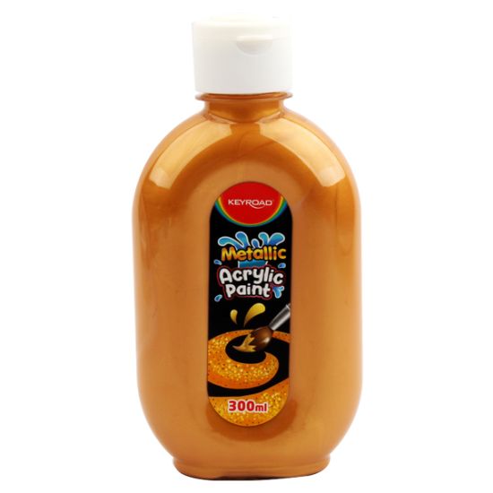 صورة ألوان أكريليك ذهبي ميتاليك 300 مللي كي رود موديل KR972193