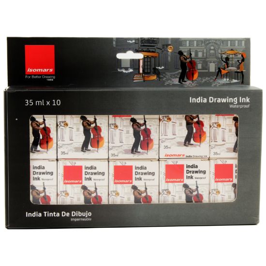 صورة طقم أحبار مقاومة للماء 10 لون 35 مللي إيزو مارس موديل WD10  