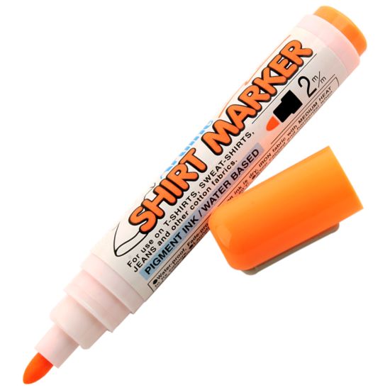 صورة قلم ماركر برتقالي للتيشرت – آرت لاين EKT-2