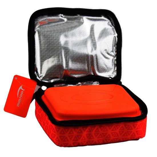 صورة شنطة حفظ طعام Gold Triangle + لانش بوكس 1.4 لتر 16 × 19 سم – منترا