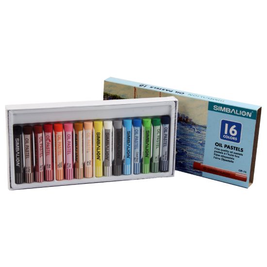 صورة علبة ألوان باستيل أوبل 16 لون درجات – سيمباليون PO - 16