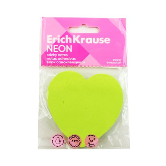 صورة بوست ايت اريك كراوس اخضر فسفوري شكل قلب 50 ورقة موديل 61726