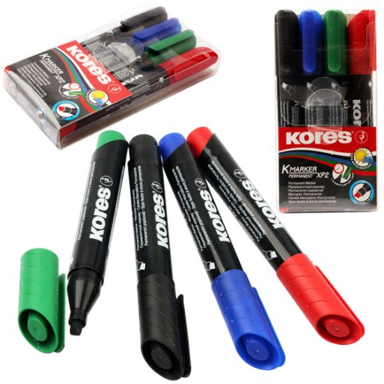 صورة طقم أقلام ماركر مشطوف 4 قطع  XP2كورس موديل 20945	