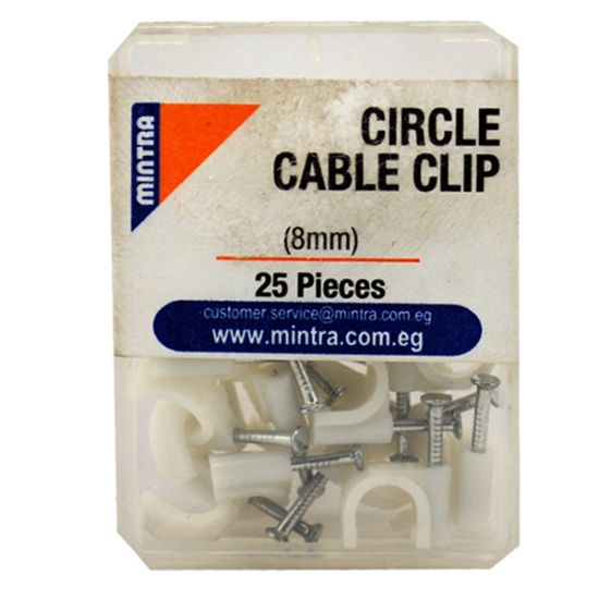 صورة عبوة كليبس سلك بلاستيك مستدير YF8، 25 قطع - مينترا 94455