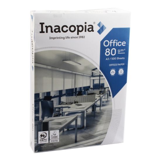 صورة رزمة ورق تصوير أوفيس 80 جرام 500 ورقة A3 انكوبيا موديل A3500