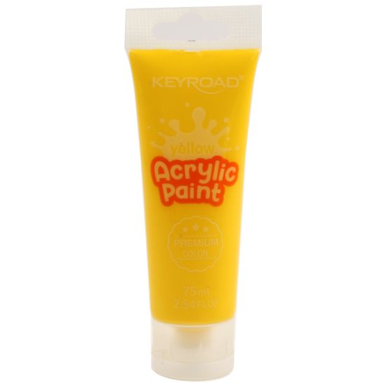 صورة أنبوبة ألوان إكريلك أصفر 75 مللى - كي رود موديل KR972205