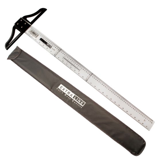 صورة مسطرة اكريلك حرف تي 80 سم - إكسترا لاين T-80