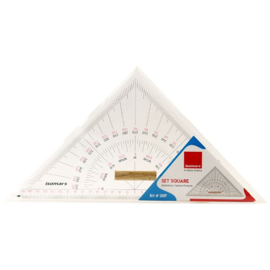 صورة مثلث اكريلك بمقبض خشبي 30 سم – ايزو مارس A30 CM
