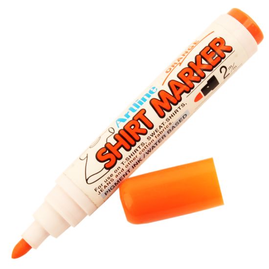 صورة قلم ماركر برتقالي غامق للتيشرت – آرت لاين EKT-2