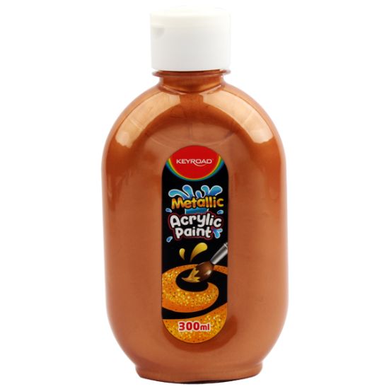 صورة ألوان اكريلك لون نحاسي ميتالك 300 مللى كي رود موديل KR972195