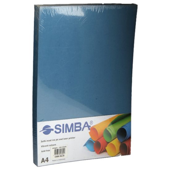 صورة رزمة ورق تصوير بينك مجزع 25 ورقة A4 سيمبا