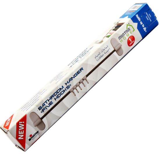 صورة ستاند حامل مناشف 5 خطاف أبيض – مينترا هوم 4644