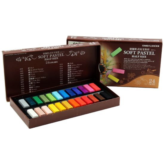 صورة ألوان باستيل سوفت 24 لون نصف حجم – سيمباليون 01SHP- 24