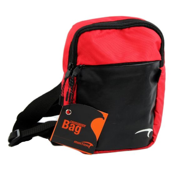 صورة شنطة كروس لون PIRATE BLACK 3 سوستة 6 × 22.5 × 16.5 سم – منترا 09406