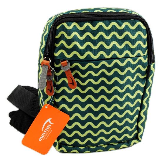 صورة شنطه كروس Yellow Waves قماش 3 سحاب مطبوعة متعددة الألوان – مينترا 09570