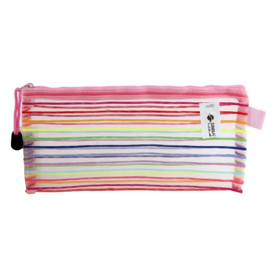 صورة حافظة بسوستة مقلم بينك مقاس A6 سيمبا موديل QCD- A6