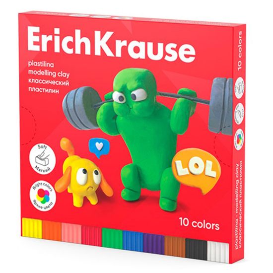 صورة صلصال جولي فريندز ألوان اريك كراوس بأداة تشكيل 10 قطع 180 جم - موديل 61346